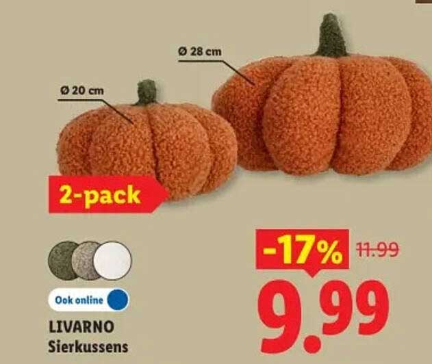 LIVARNO Sierkussens 2-pack