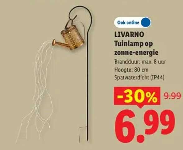 LIVARNO Tuinlamp op zonne-energie -30%