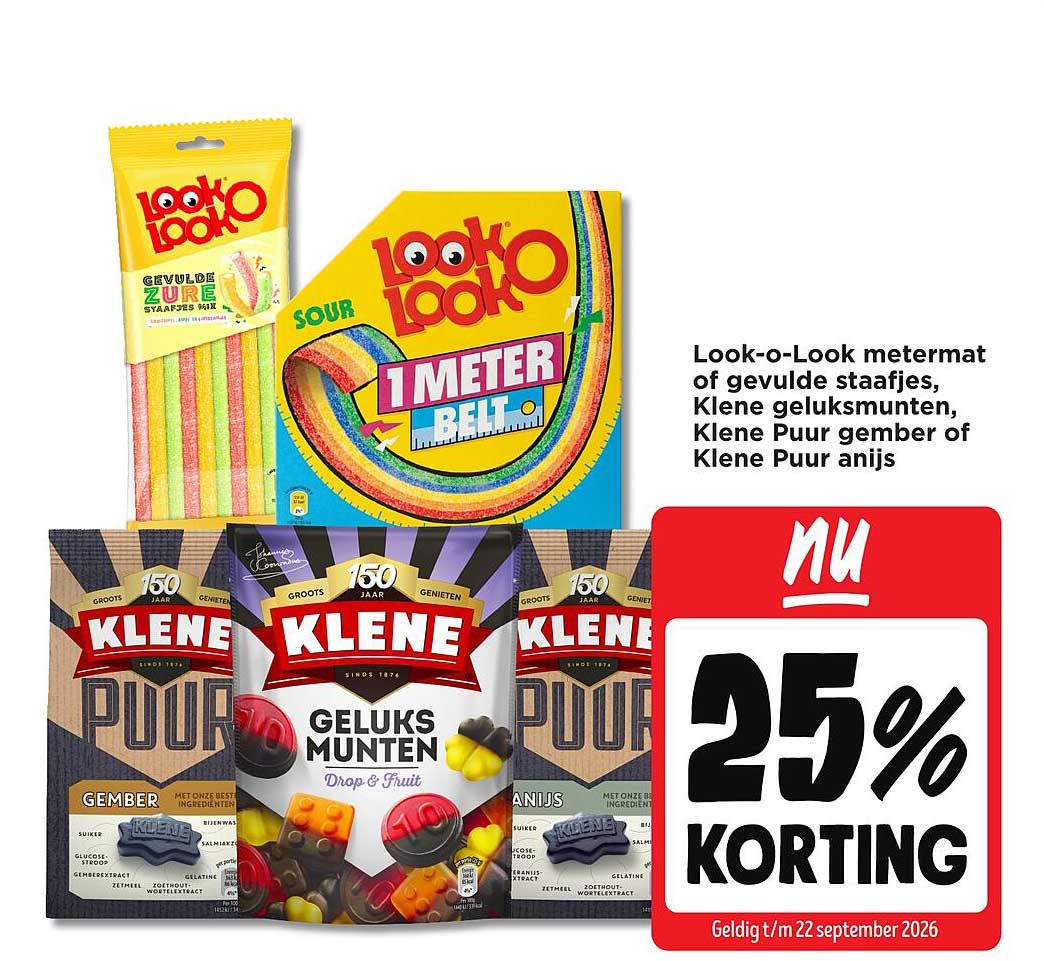 Look-o-Look metermat of gevulde staafjes, Kleine geluksmunten, Kleine Puur gember of Kleine Puur anijs 25% korting