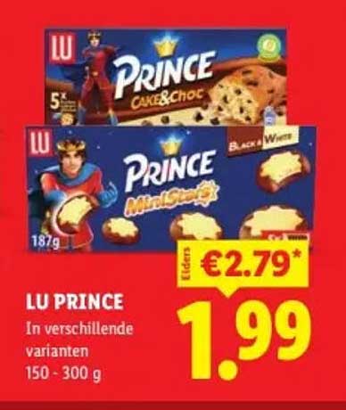 LU PRINCE In verschillende varianten 150 - 300 g