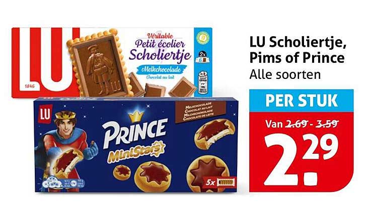 LU Scholiertje, Pims of Prince Alle soorten PER STUK