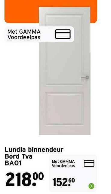 Lundia binnendeur Bord Tva BA01 Met GAMMA Voordeelpas