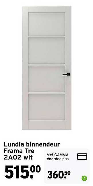 Lundia binnendeur Frama Tre 2A02 wit