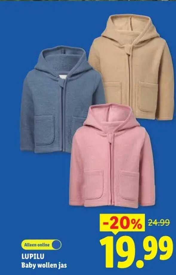 LUPILU Baby wollen jas -20%