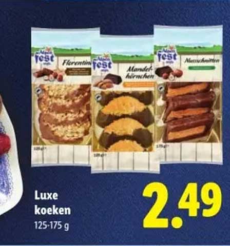 Luxe koeken 125-175 g