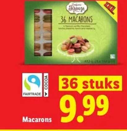 Macarons 36 stuks