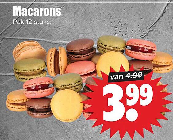 Macarons Pak 12 stuks.