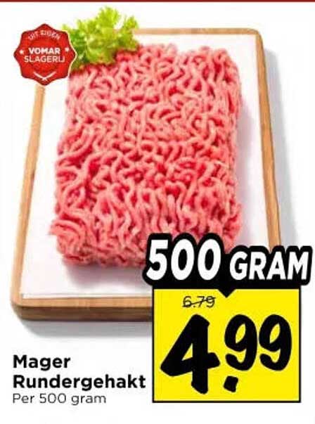 Mager Rundergehakt Per 500 gram