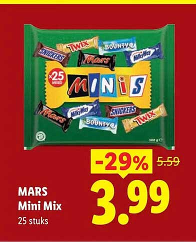 MARS Mini Mix 25 stuks
