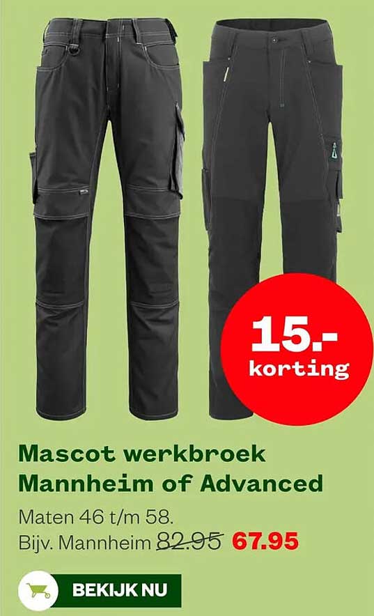 Mascot werkbroek Mannheim of Advanced