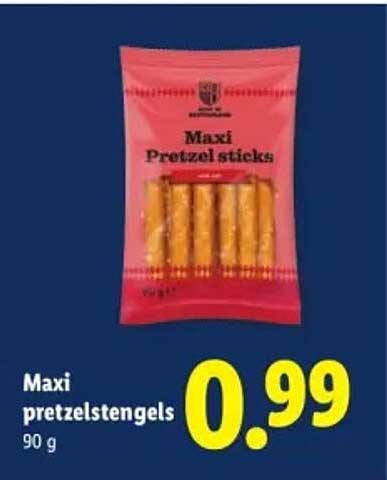 Maxi pretzelstengels 90 g
