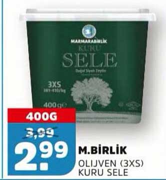M.BIRLIK OLIJVEN (3XS) KURU SELE