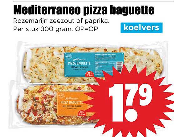 Mediterraneo pizza baguette