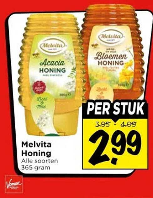 Melvita Honing Alle soorten 365 gram PER STUK