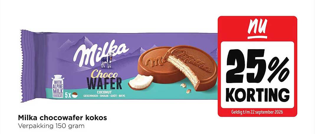 Milka chocowafer kokos