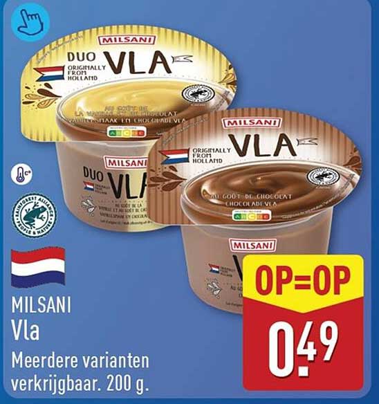 Milsani Vla Meerdere varianten verkrijgbaar. 200 g. OP=OP