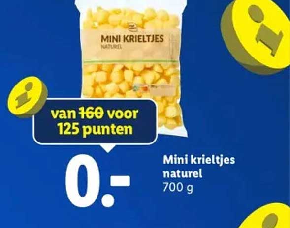Mini krieltjes naturel 700 g
