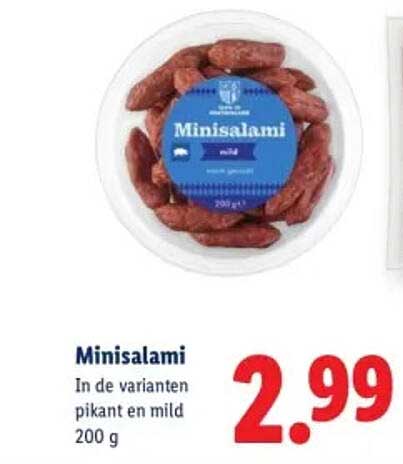 Minisalami In de varianten pikant en mild 200 g