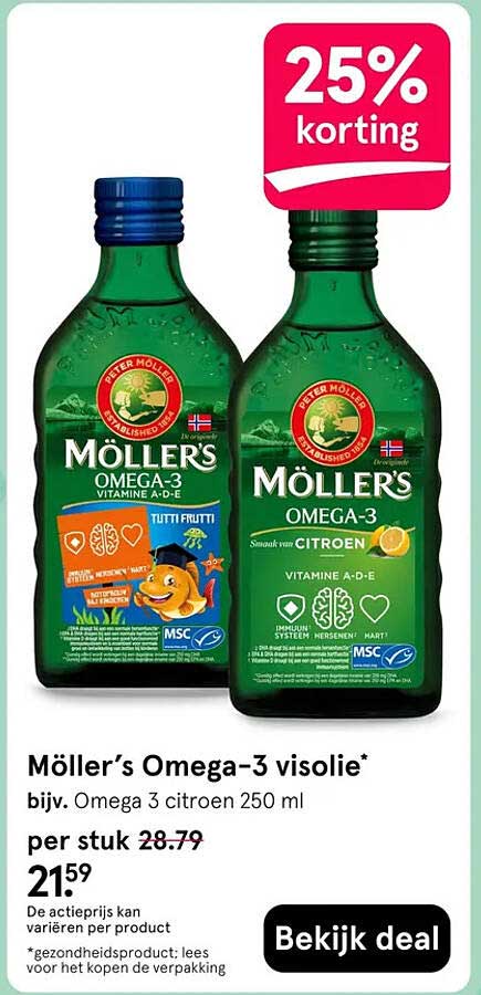 Möller’s Omega-3 visolie*