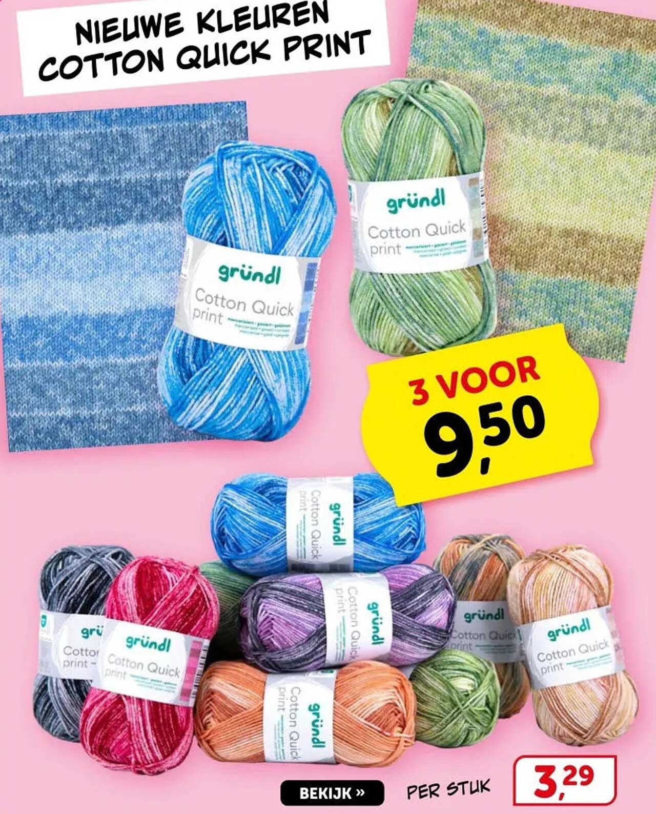 Nieuwe kleuren Cotton Quick Print