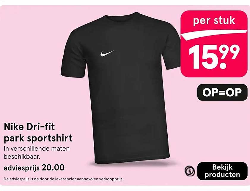 Nike Dri-fit park sportshirt