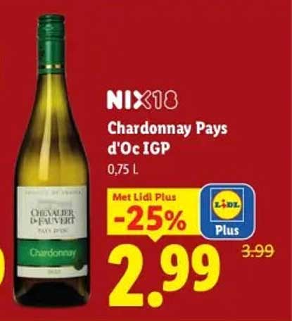 NIX18 Chardonnay Pays d'Oc IGP