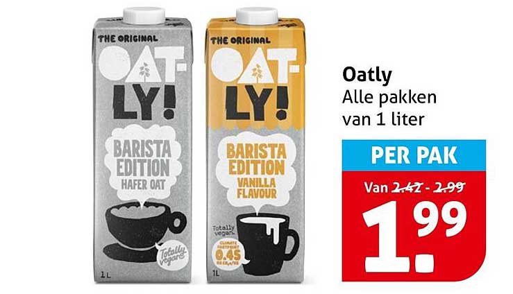 Oatly Alle pakken van 1 liter PER PAK