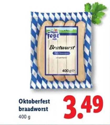 Oktoberfest braadworst 400 g