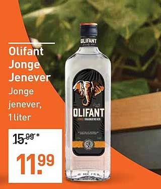 Olifant Jonge Jenever Jonge jenever, 1 liter