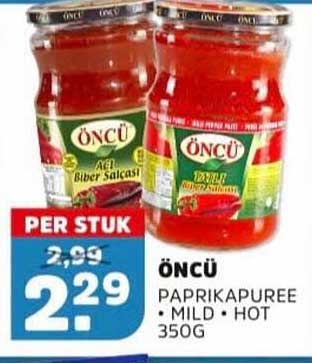 Öncü Paprikapuree Mild • Hot 350g PER STUK