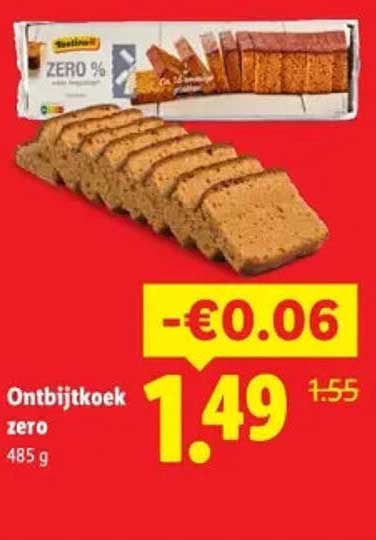 Ontbijtkoek zero 485 g