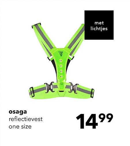 osaga reflectievest one size met lichtjes