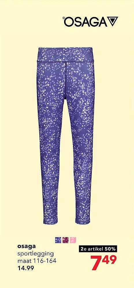 osaga sportlegging maat 116-164 2e artikel 50%