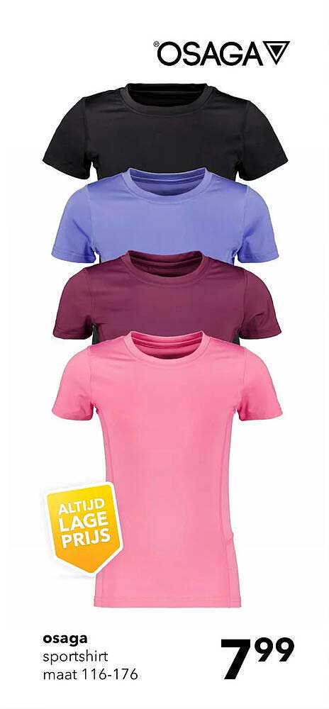 osaga sportshirt maat 116-176