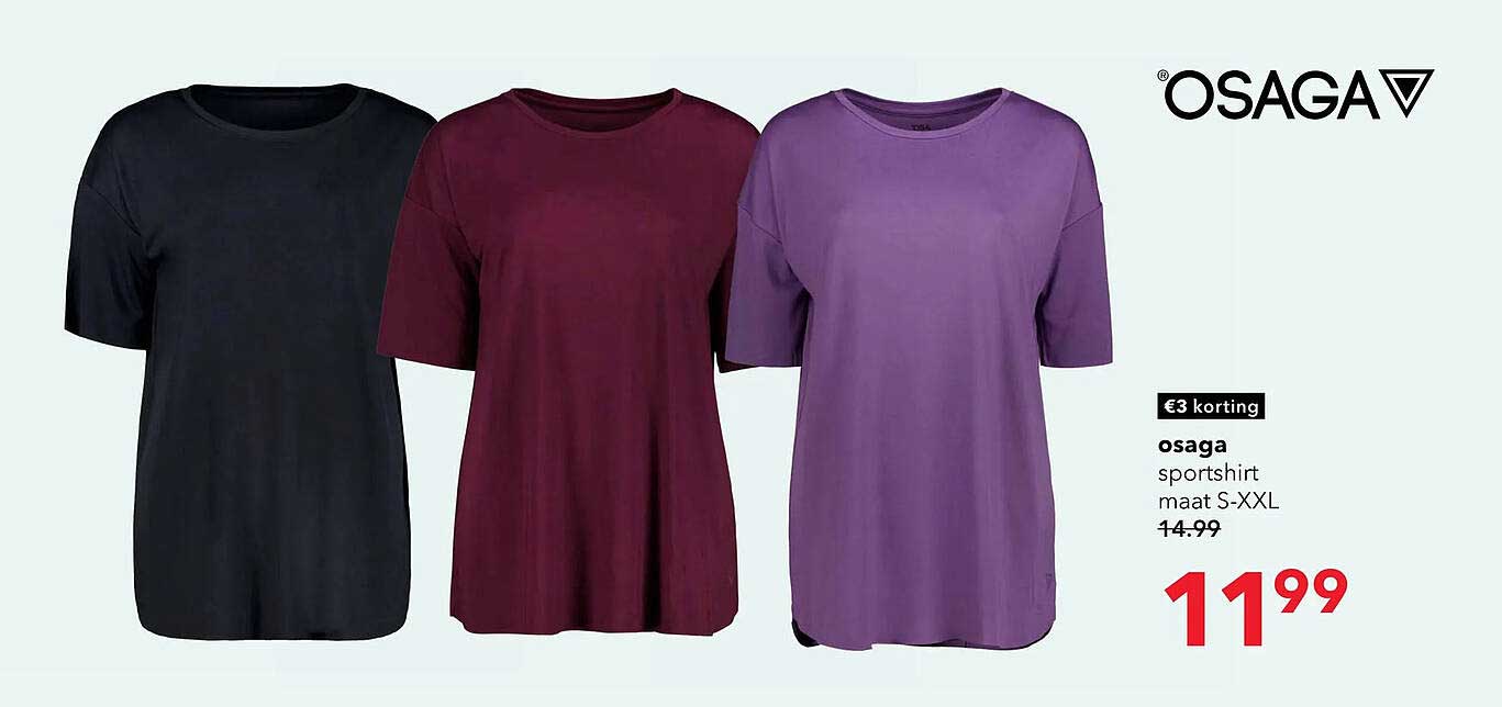 osaga sportshirt maat S-XXL