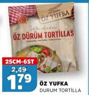 ÖZ YUFKA DURUM TORTILLA