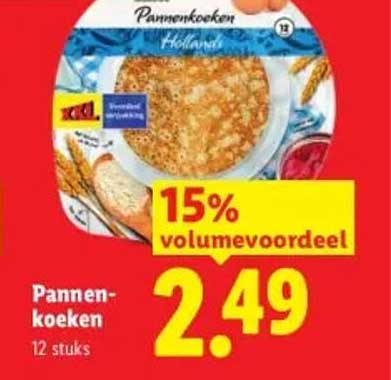Pannenkoeken 12 stuks 15% volumevoordeel