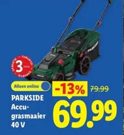PARKSIDE Accu-grasmaaier 40 V -13%