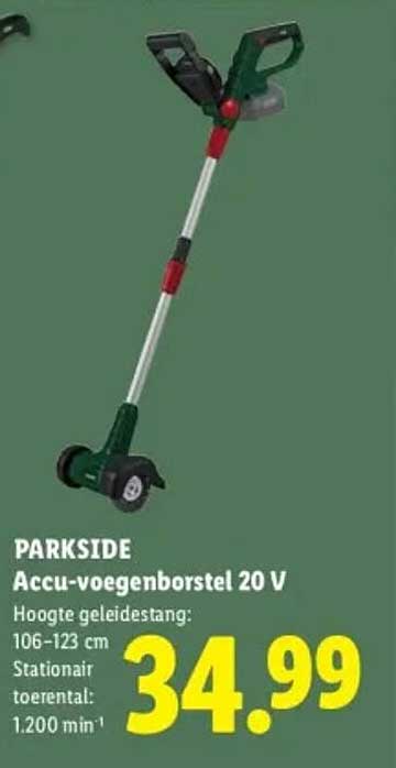 PARKSIDE Accu-voegenborstel 20 V