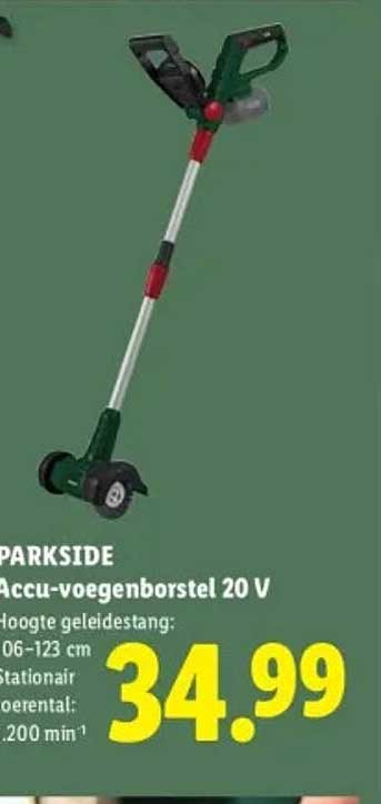 PARKSIDE Accu-voegenborstel 20 V