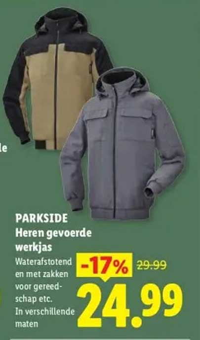 PARKSIDE Heren gevoerde werkjas