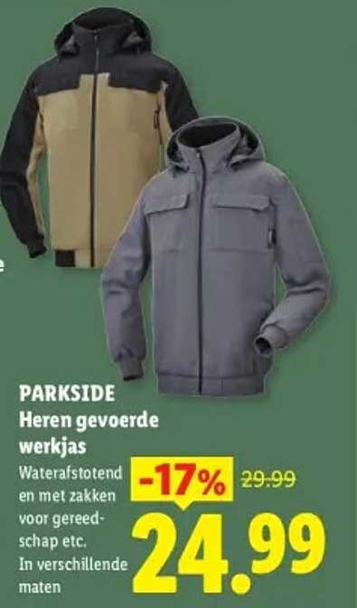 PARKSIDE Heren gevoerde werkjas