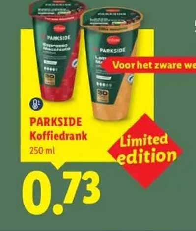 PARKSIDE Koffiedrank 250 ml Limited edition