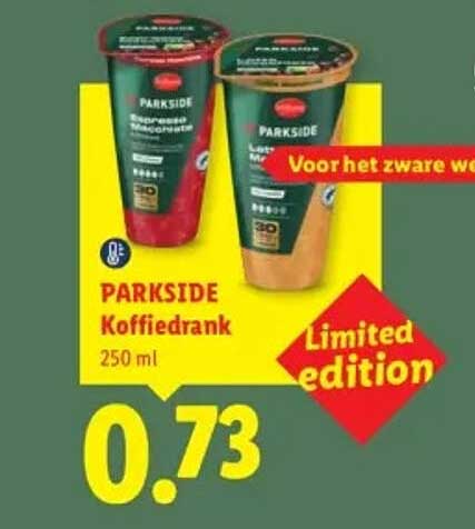 PARKSIDE Koffiedrank 250 ml Limited edition