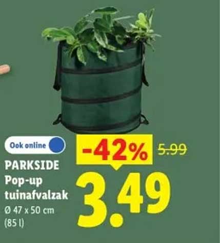 PARKSIDE Pop-up tuinafvalzak  Ø 47 x 50 cm (85 l) -42%