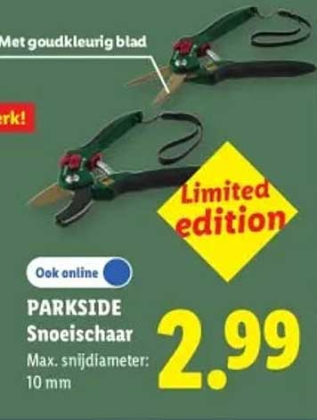 PARKSIDE Snoeischaar Limited edition
