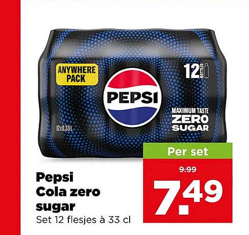 Pepsi Cola zero sugar