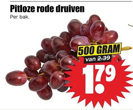 Pittoze rode druiven