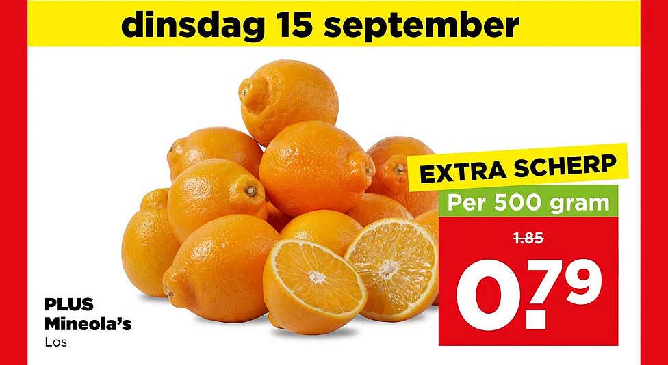 PLUS Mineola's Los EXTRA SCHERP Per 500 gram