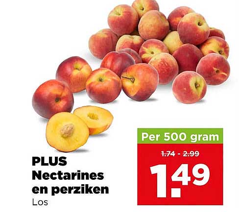 PLUS Nectarines en perziken Los